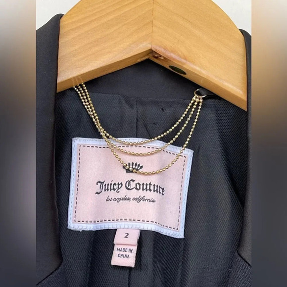 Juice Couture Notched Lapel Single-Breasted Blazer size 2 - Picture 7 of 12